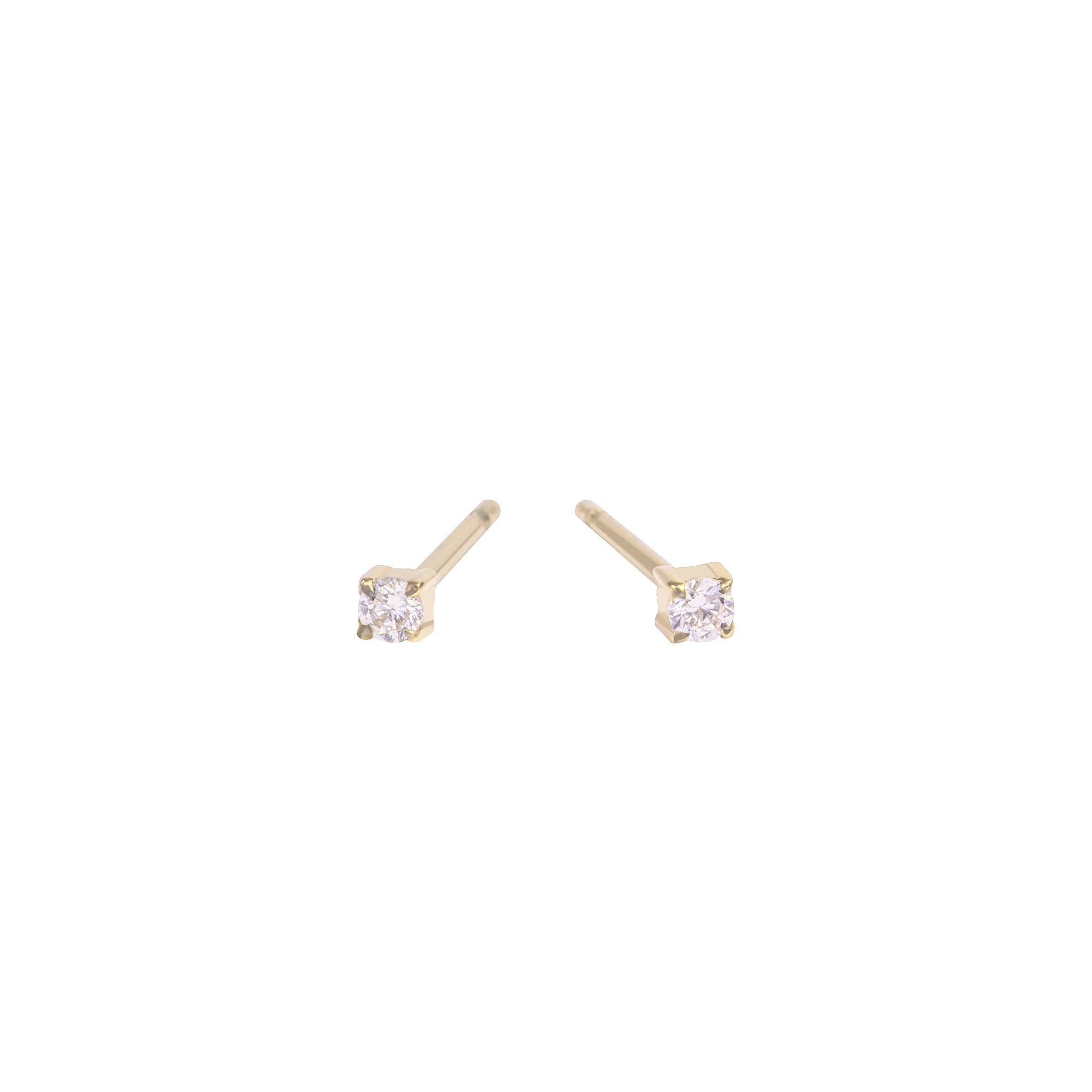 Boucles d'oreilles pierre 2mm