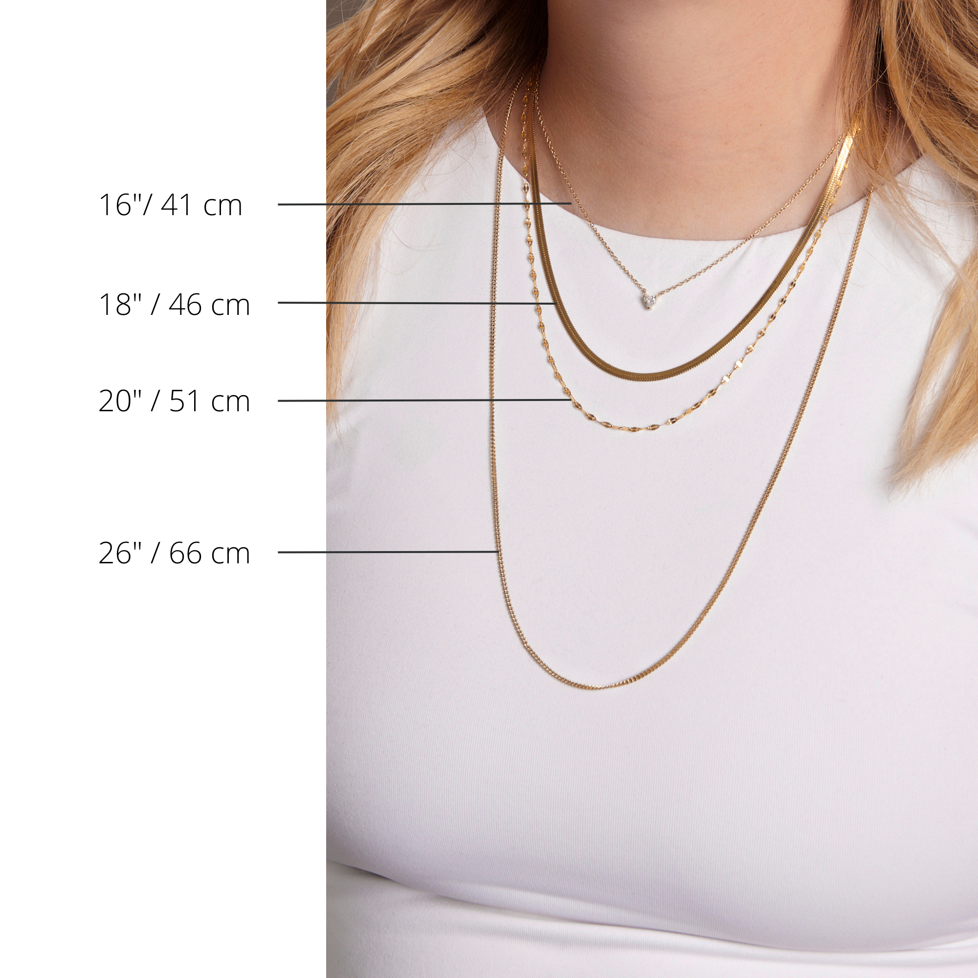 Necklace lenght chart MIAJWL charte longueur colliers Mia Bijoux