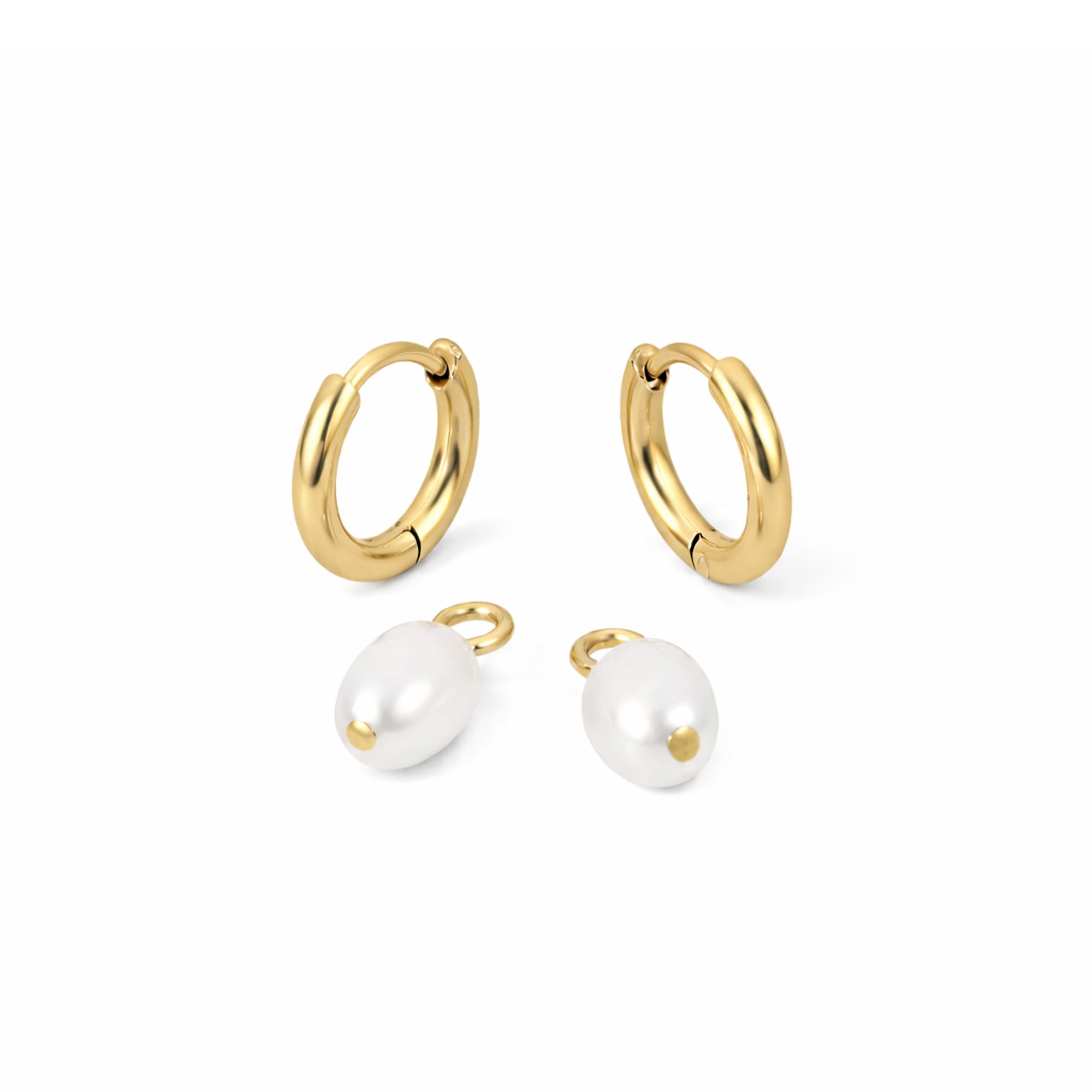 Boucles dormeuses perles Sally