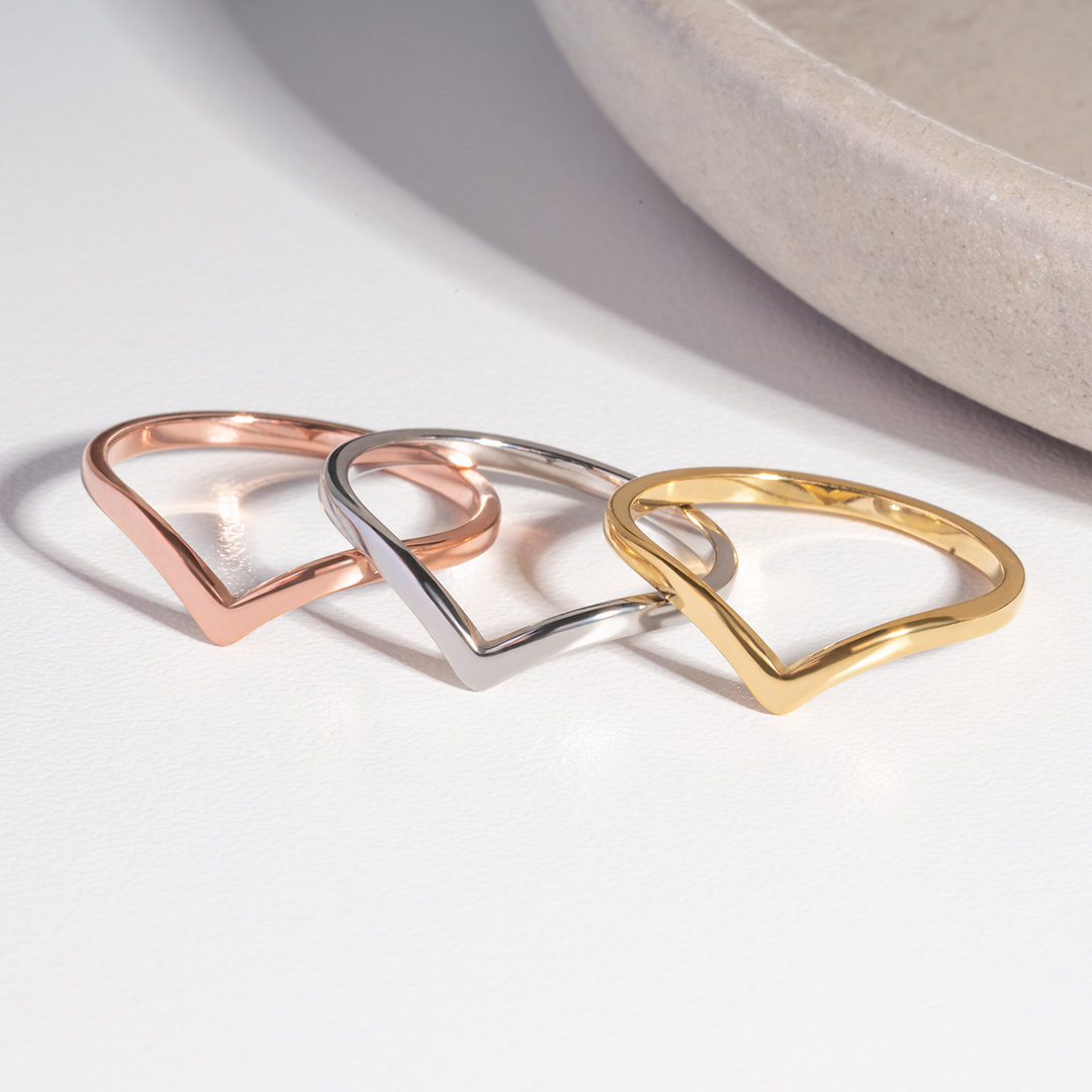 Stainless Steel waterproof V shape rings made to last MIA