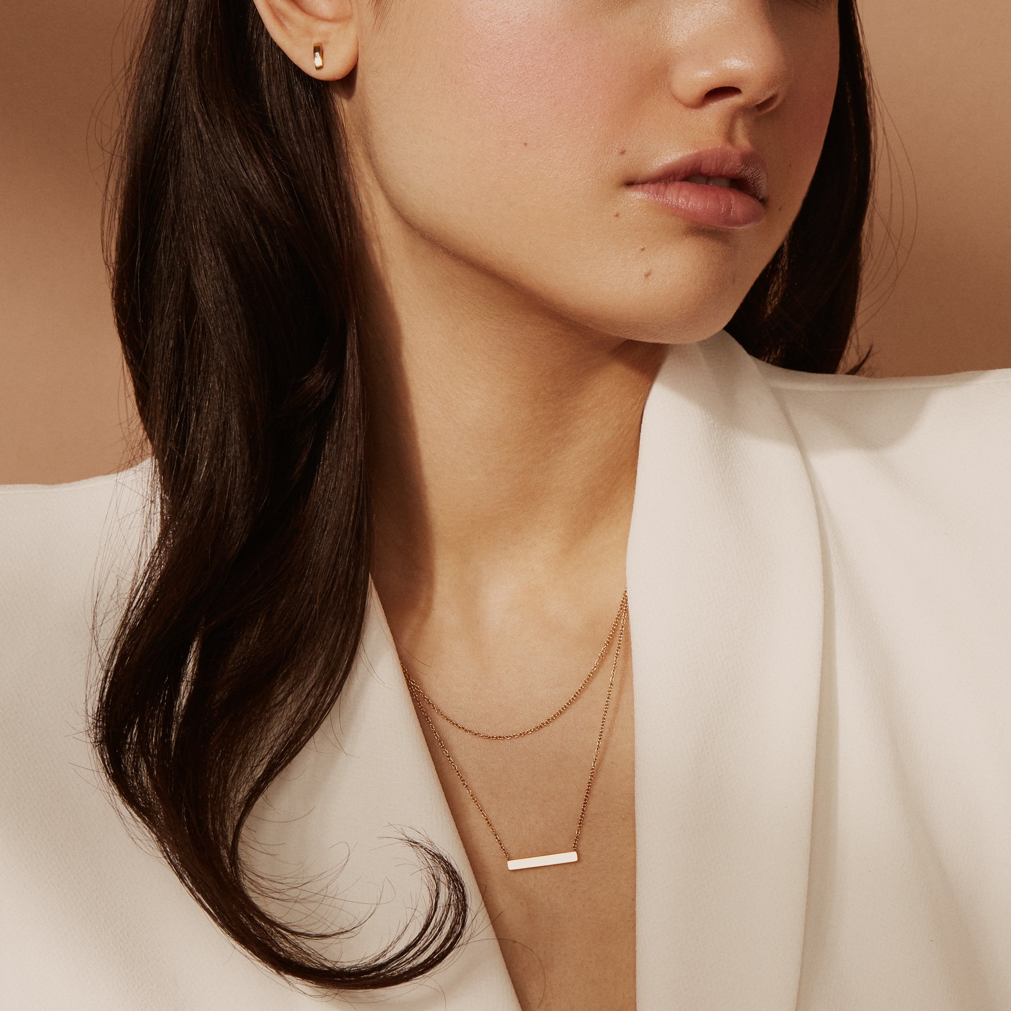 Double necklace waterproof and safe for skin MIA