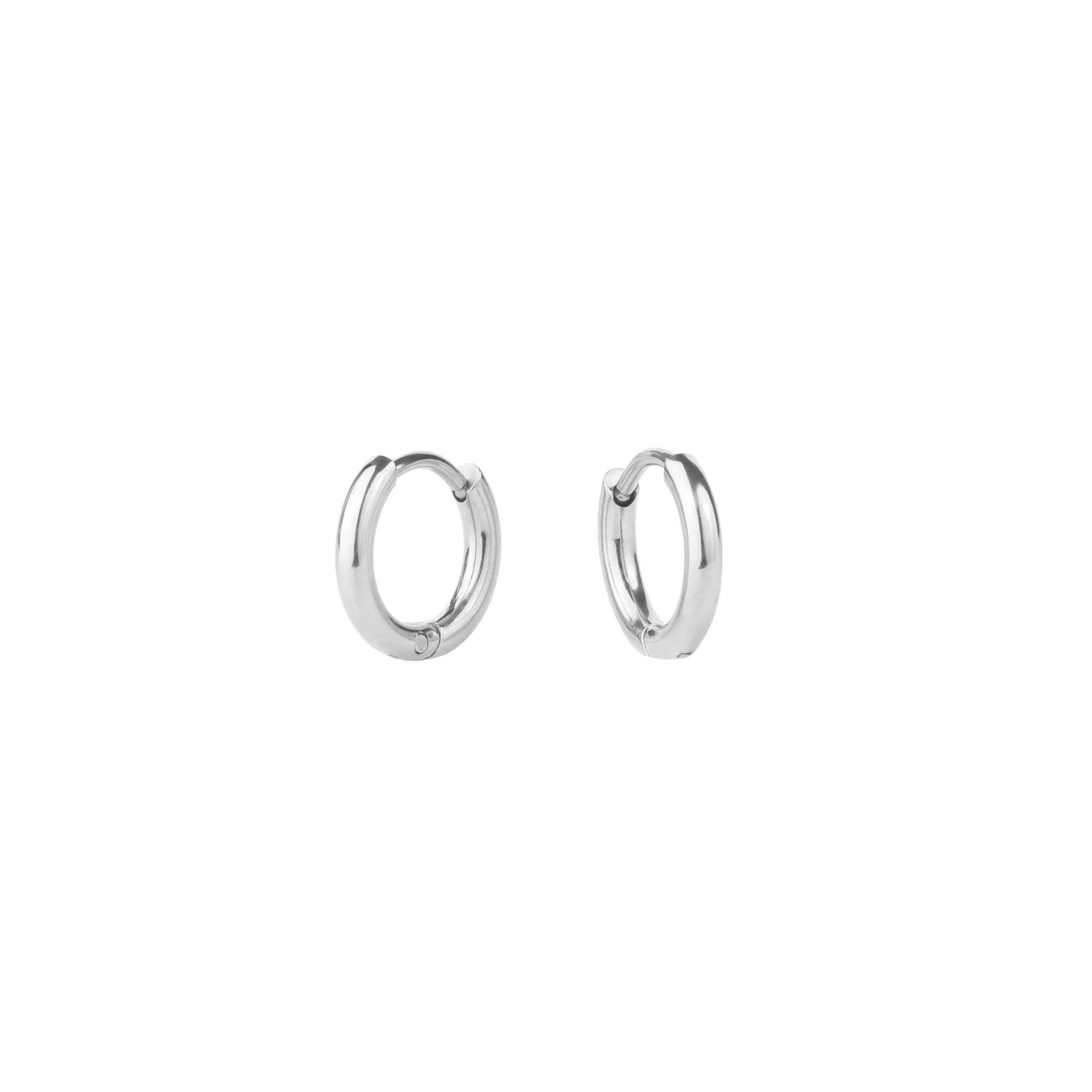 Mini Boucles d'Oreilles Dormeuses Stacks Unies - 8 mm