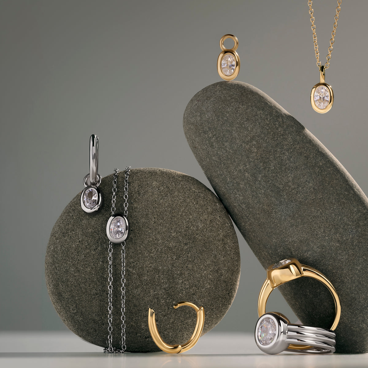 Clemence Huggie Earrings