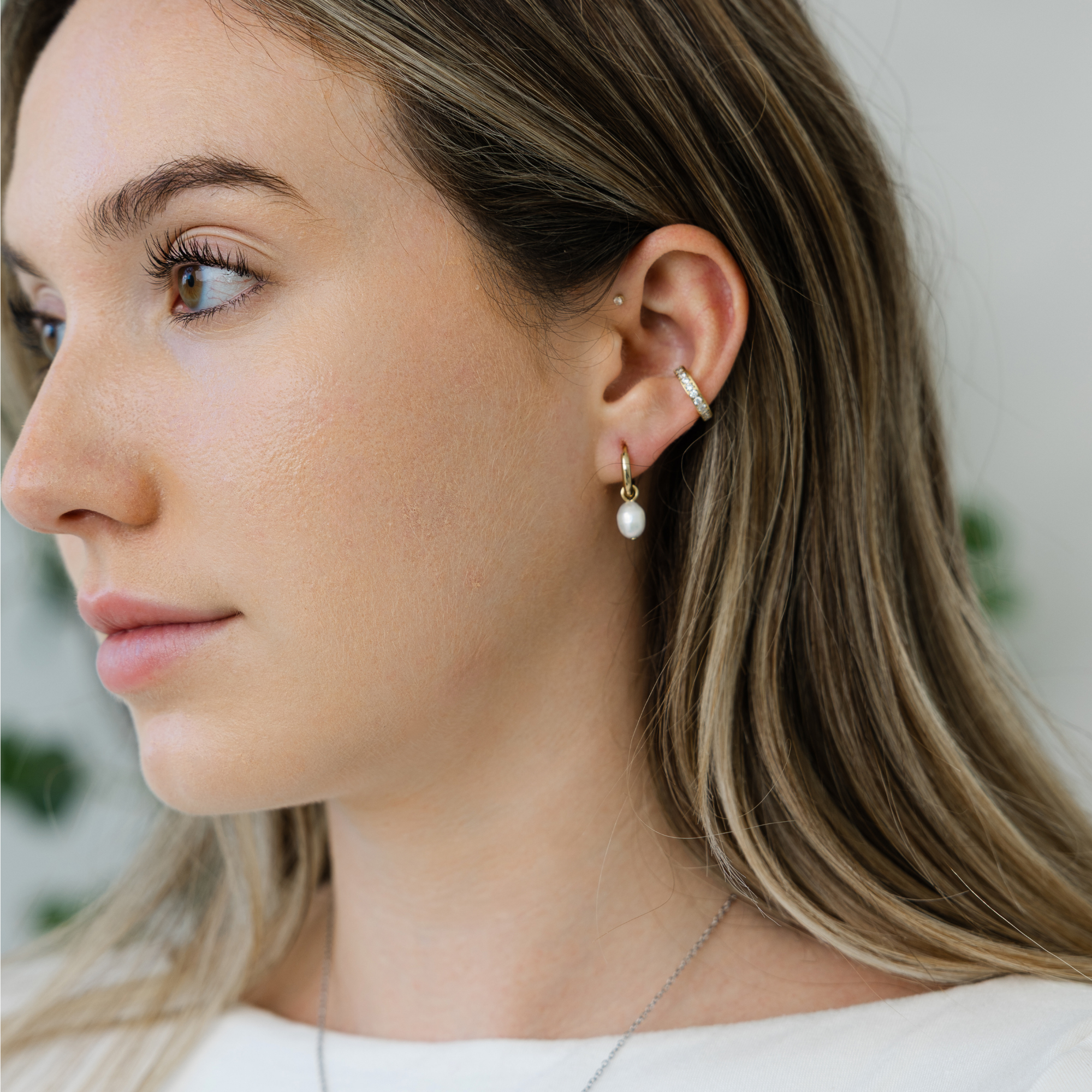 Boucles dormeuses perles Sally