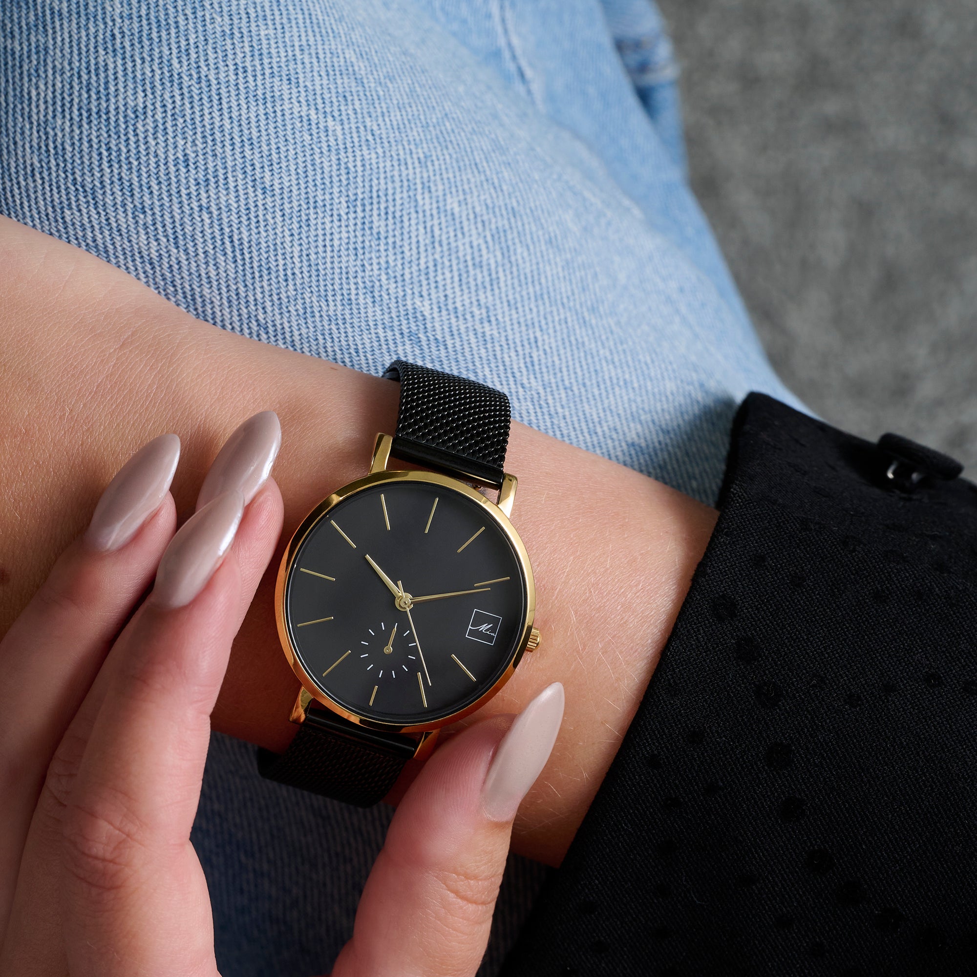 Montre mèche acier inox