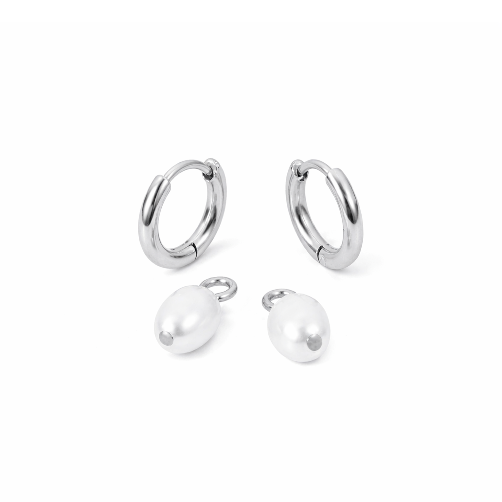 Boucles dormeuses perles Sally