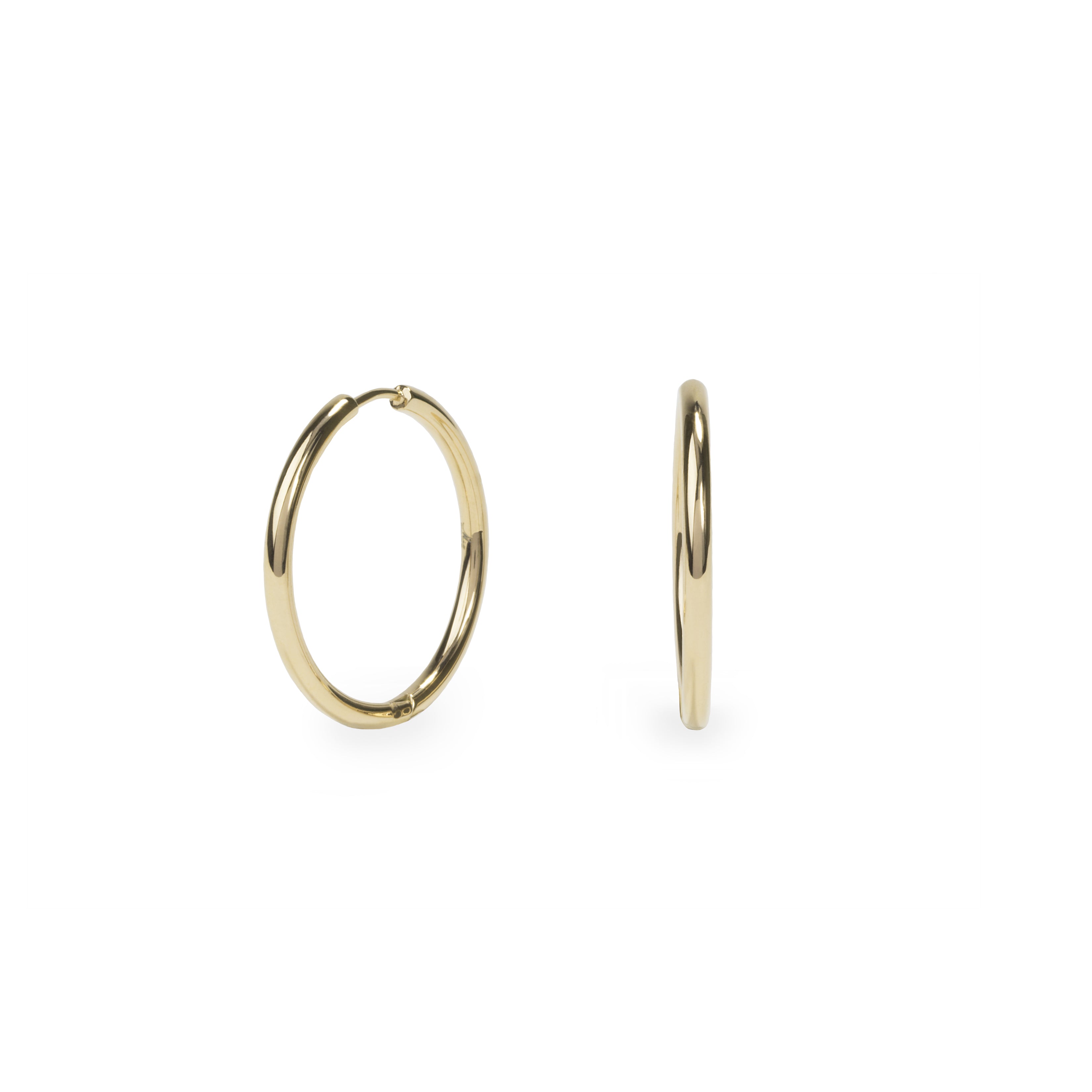 Boucles oreilles anneaux unies 20 mm