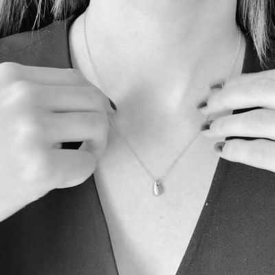 Behind the scene tear drop pendant necklace MIAJWL