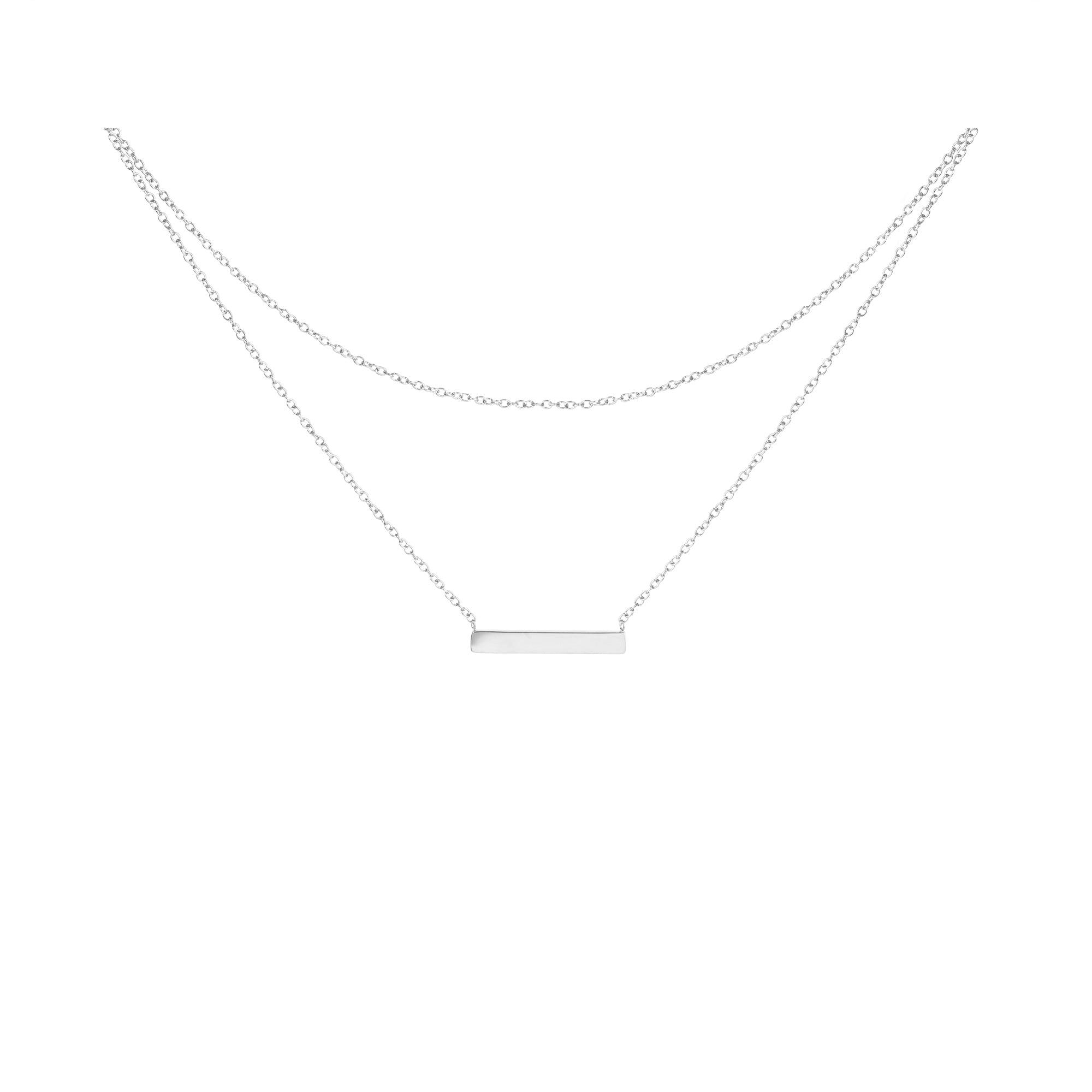 Double necklace waterproof and safe for skin MIA
